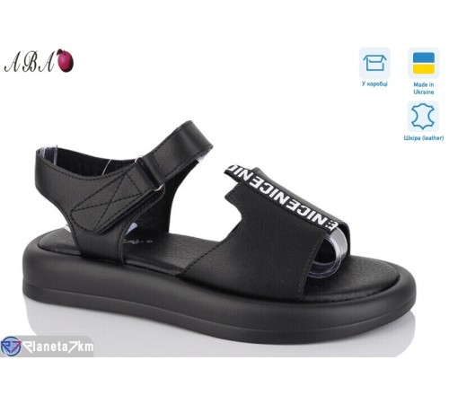 Босоніжки жіночі на літо (8 пар р.36-41) чорний  "Aba"