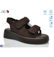Босоніжки жіночі на літо (8 пар р.36-41) коричневий  "Aba"