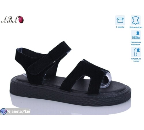 Босоніжки жіночі на літо (8 пар р.36-41) чорний  "Aba"
