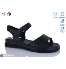 Босоніжки жіночі на літо (8 пар р.36-41) чорний  "Aba"