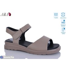 Босоніжки жіночі на літо (8 пар р.36-41) коричневий  "Aba"