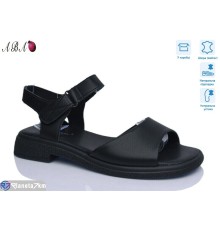 Босоніжки жіночі на літо (8 пар р.36-41) чорний  "Aba"