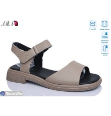 Босоніжки жіночі на літо (8 пар р.36-41) бежевий  "Aba"