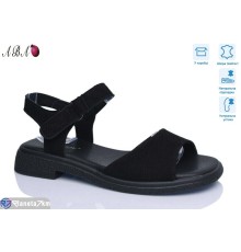 Босоніжки жіночі на літо (8 пар р.36-41) чорний  "Aba"