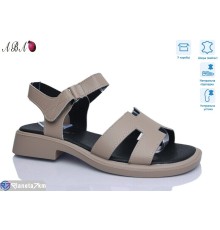 Босоніжки жіночі на літо (8 пар р.36-41) бежевий  "Aba"