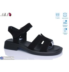 Босоніжки жіночі на літо (8 пар р.36-41) чорний  "Aba"