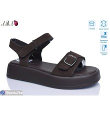 Босоніжки жіночі на літо (8 пар р.36-41) коричневий  "Aba"