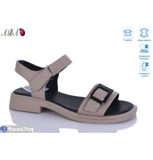 Босоніжки жіночі на літо (8 пар р.36-41) коричневий  "Aba"