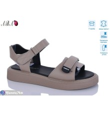 Босоніжки жіночі на літо (8 пар р.36-41) коричневий  "Aba"