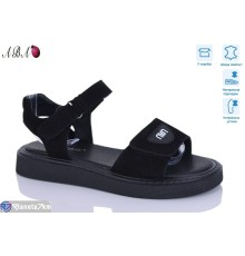 Босоніжки жіночі на літо (8 пар р.36-41) чорний  "Aba"