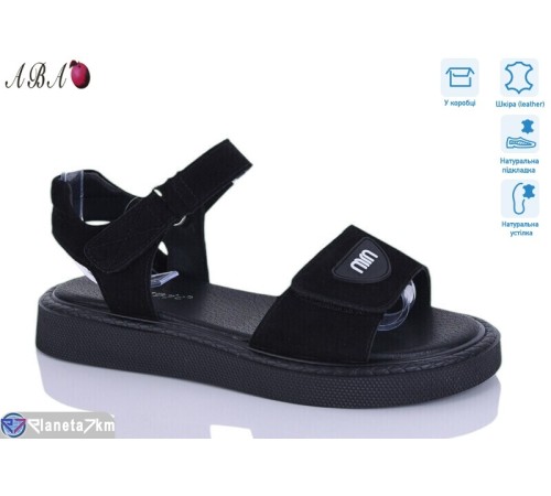 Босоніжки жіночі на літо (8 пар р.36-41) чорний  "Aba"