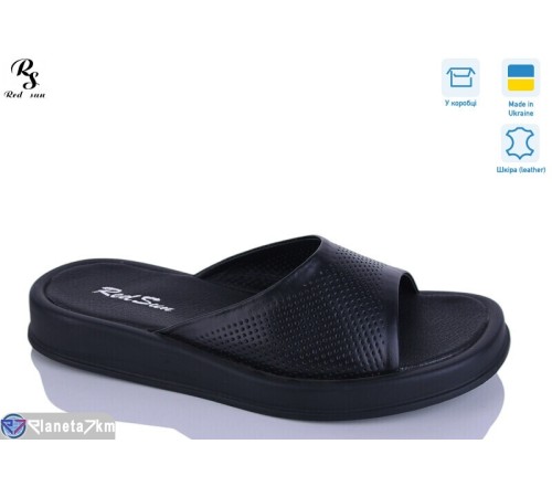 Шлепки жіночі на літо (8 пар р.36-41) чорний  "Red Sun"