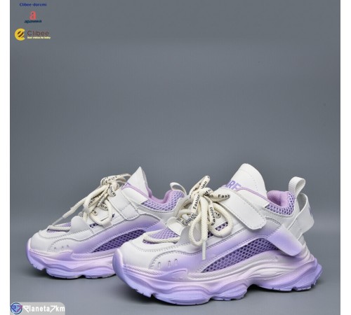 Дитячі кросівки на весну/осінь (7 пар р.31-37) фіолетовий  "BELIES-D"