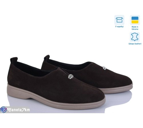 Туфлі жіночі на весну/осінь (6 пар р.36-40) коричневий  "Linda"