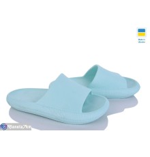 Шлепки жіночі на літо (6 пар р.36-41) зелений  "Ladmir"