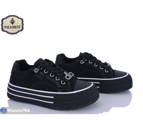 Дитячі кеди на весну/осінь (8 пар р.32-37) чорний  "PALIAMENT"