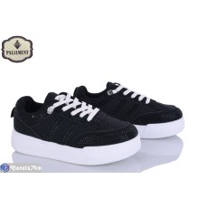 Дитячі кеди на весну/осінь (8 пар р.32-37) чорний  "PALIAMENT"