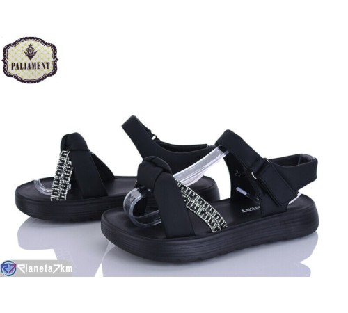 Дитячі босоніжки на весну/осінь (8 пар р.32-37) чорний  "PALIAMENT"