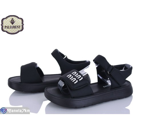 Дитячі босоніжки на весну/осінь (8 пар р.32-37) чорний  "PALIAMENT"