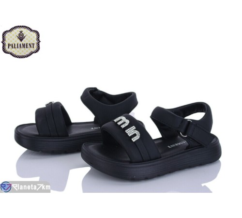 Дитячі босоніжки на весну/осінь (8 пар р.26-31) чорний  "PALIAMENT"