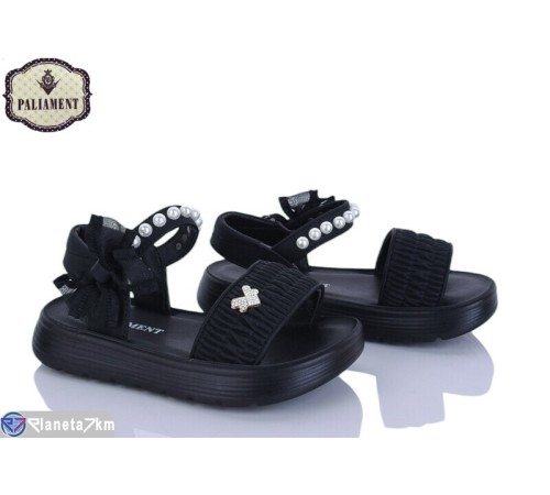 Дитячі босоніжки на весну/осінь (8 пар р.26-31) чорний  "PALIAMENT"