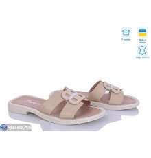 Шлепки жіночі на літо (8 пар р.36-41) бежевий  "FOX"