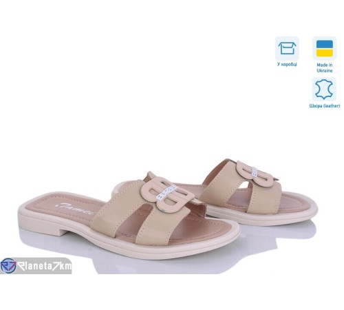 Шлепки жіночі на літо (8 пар р.36-41) бежевий  "FOX"