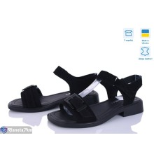 Босоніжки жіночі на літо (8 пар р.36-41) чорний  "FOX"