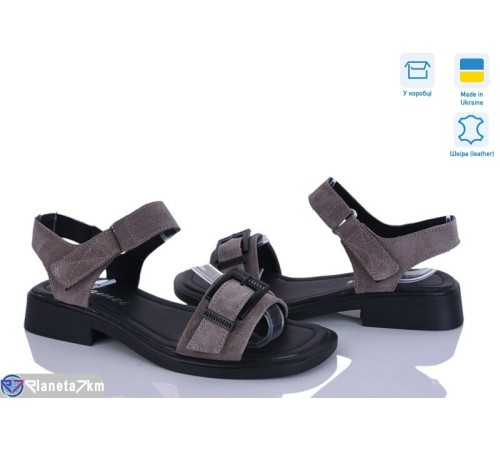 Босоніжки жіночі на літо (8 пар р.36-41) сірий  "FOX"