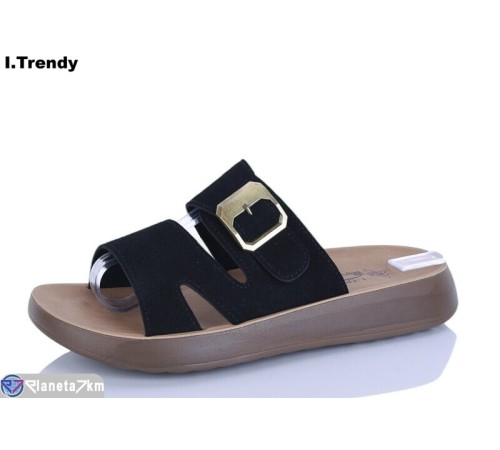 Шлепки жіночі на літо (8 пар р.36-41) чорний  "Trendy"