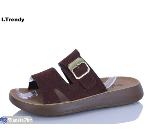 Шлепки жіночі на літо (8 пар р.36-41) коричневий  "Trendy"