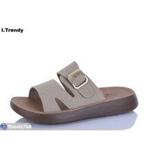 Шлепки жіночі на літо (8 пар р.36-41) бежевий  "Trendy"