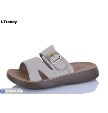 Шлепки жіночі на літо (8 пар р.36-41) бежевий  "Trendy"