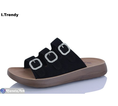 Шлепки жіночі на літо (8 пар р.36-41) чорний  "Trendy"