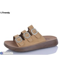 Шлепки жіночі на літо (8 пар р.36-41) бежевий  "Trendy"