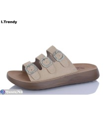 Шлепки жіночі на літо (8 пар р.36-41) бежевий  "Trendy"