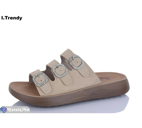 Шлепки жіночі на літо (8 пар р.36-41) бежевий  "Trendy"