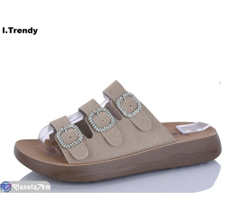 Шлепки жіночі на літо (8 пар р.36-41) бежевий  "Trendy"