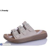 Шлепки жіночі на літо (8 пар р.36-41) бежевий  "Trendy"