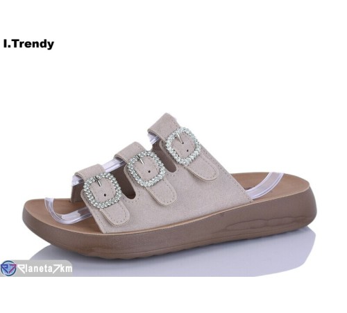 Шлепки жіночі на літо (8 пар р.36-41) бежевий  "Trendy"