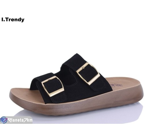 Шлепки жіночі на літо (8 пар р.36-41) чорний  "Trendy"