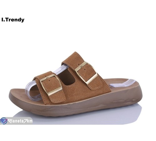 Шлепки жіночі на літо (8 пар р.36-41) camel  "Trendy"