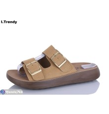 Шлепки жіночі на літо (8 пар р.36-41) бежевий  "Trendy"