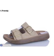 Шлепки жіночі на літо (8 пар р.36-41) бежевий  "Trendy"