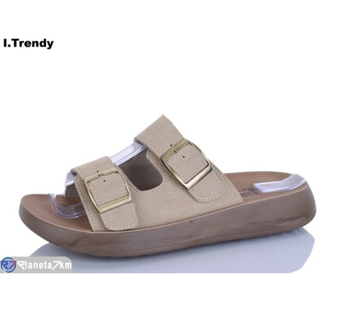 Шлепки жіночі на літо (8 пар р.36-41) бежевий  "Trendy"