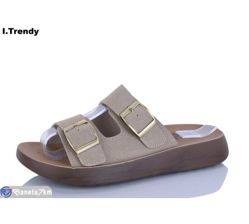 Шлепки жіночі на літо (8 пар р.36-41) бежевий  "Trendy"