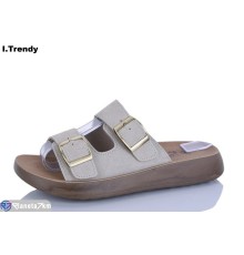 Шлепки жіночі на літо (8 пар р.36-41) бежевий  "Trendy"