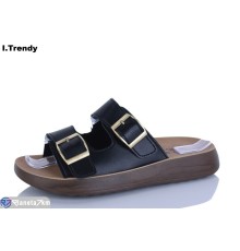 Шлепки жіночі на літо (8 пар р.36-41) чорний  "Trendy"