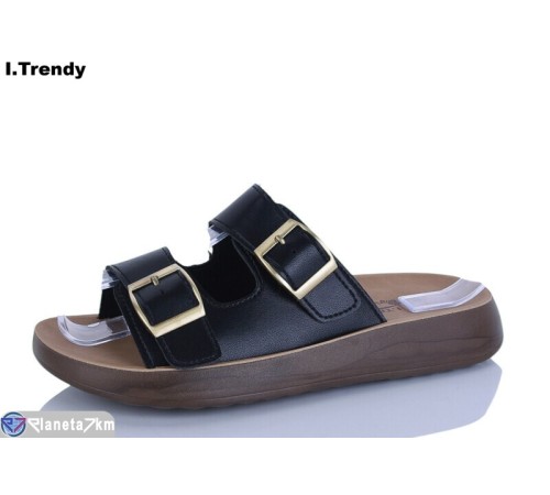 Шлепки жіночі на літо (8 пар р.36-41) чорний  "Trendy"