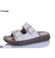 Шлепки жіночі на літо (8 пар р.36-41) бежевий  "Trendy"